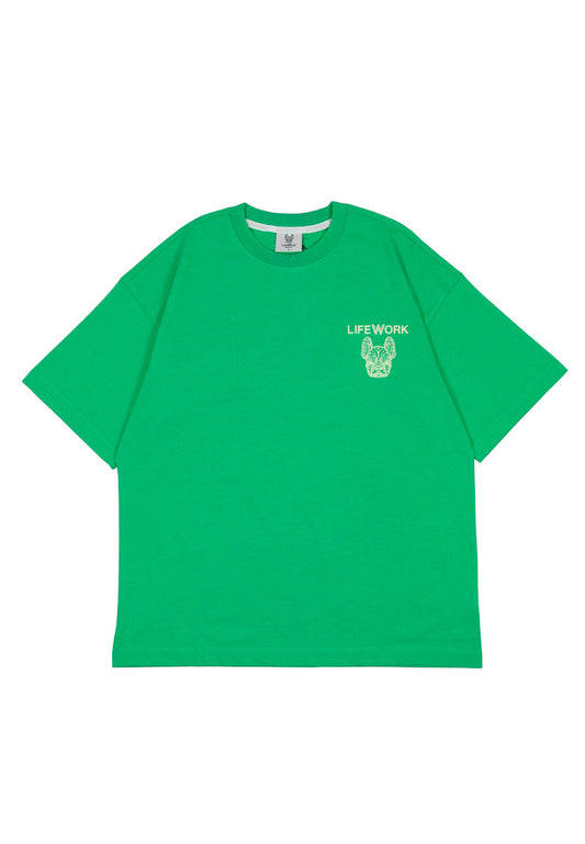 Velvet Logo T-Shirt Green