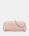 Ivy Shiny Quilted Crossbody Bag Rose Smoke