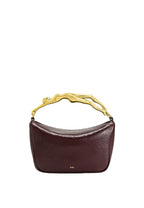 Jenny Human-shaped Handle Handbag - Deep Burgundy
