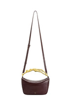 Jenny Human-shaped Handle Handbag - Deep Burgundy