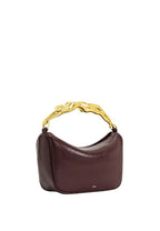 Jenny Human-shaped Handle Handbag - Deep Burgundy