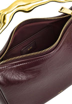 Jenny Human-shaped Handle Handbag - Deep Burgundy