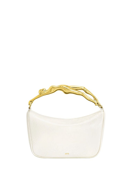 Jenny Human-shaped Handle Handbag - White