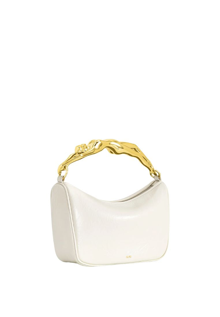Jenny Human-shaped Handle Handbag - White