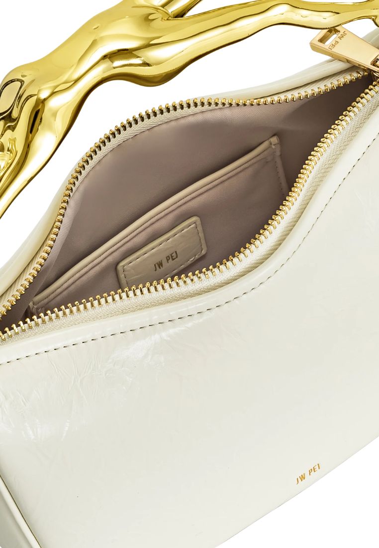 Jenny Human-shaped Handle Handbag - White
