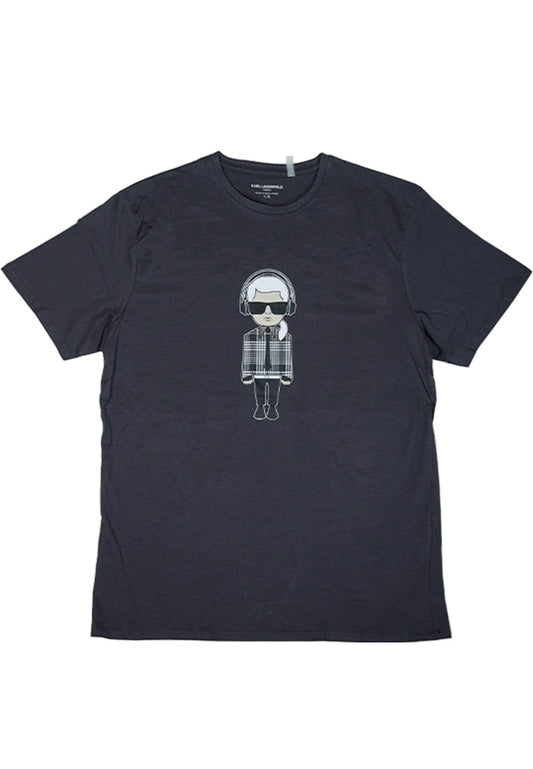 Plaid Blazer Tee Charcoal