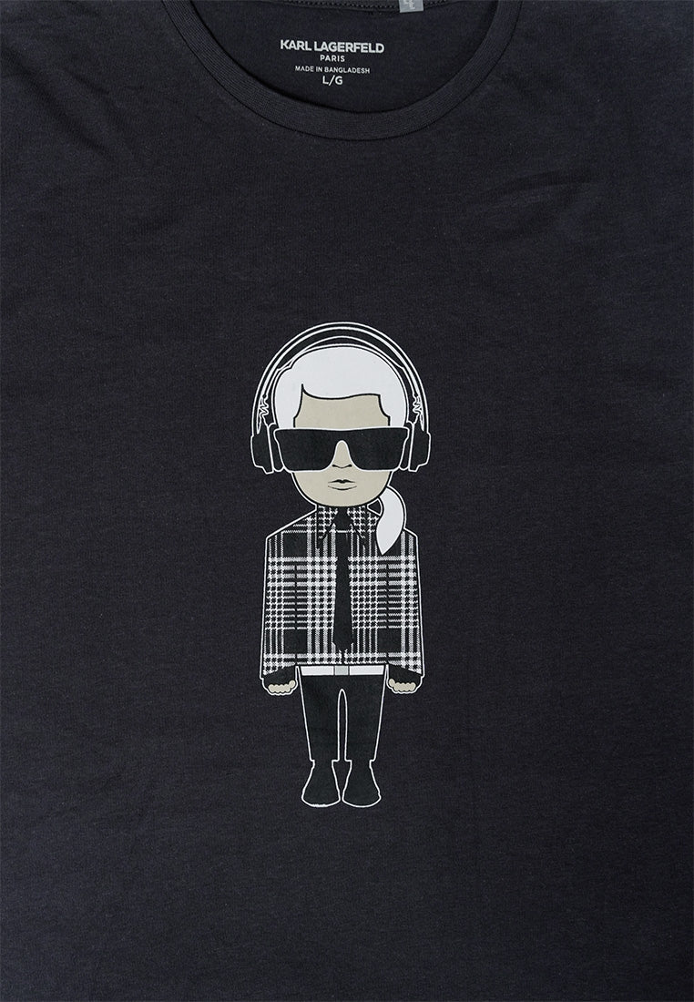 Plaid Blazer Tee Charcoal