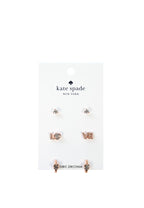 Spell It Out Studs And Huggies Set Rose Gold