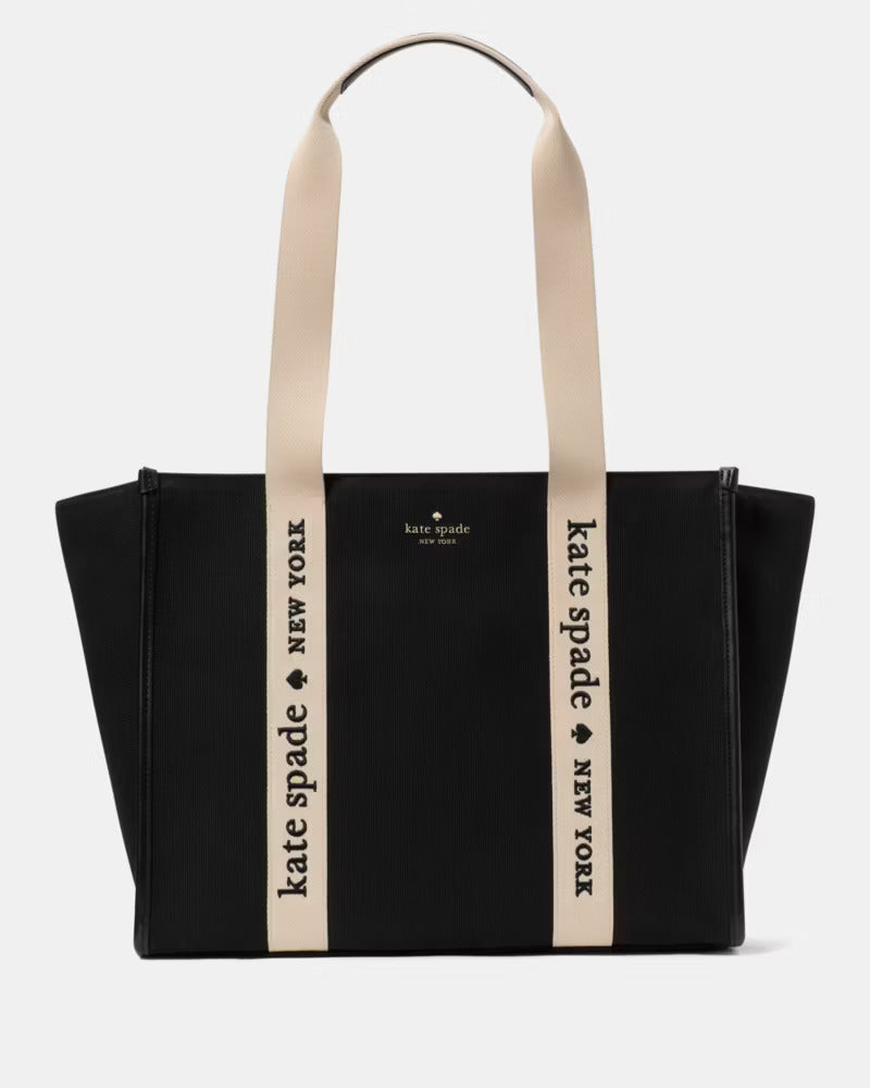 Kip Canvas Large Tote Bag Black