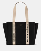 Kip Canvas Large Tote Bag Black