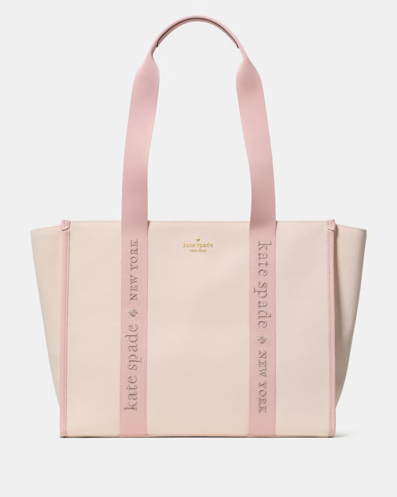 Kip Canvas Large Tote Bag Rose Smoke Multi