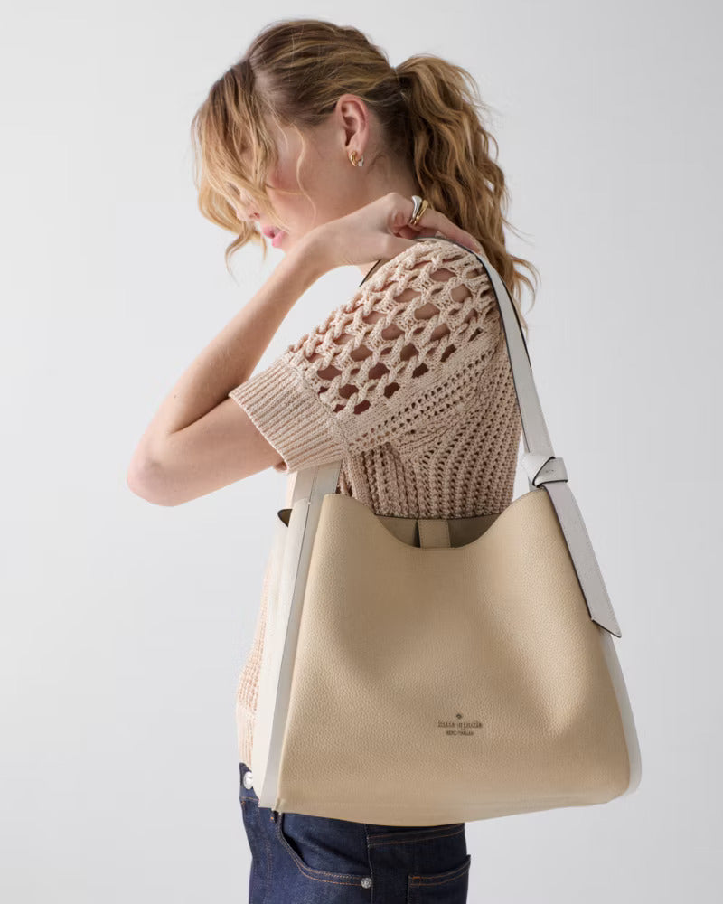 Knott Colorblock Large Carryall Light Cream Multi
