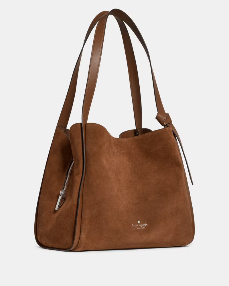 Knott Suede Large Carryall Warm Gingerbread