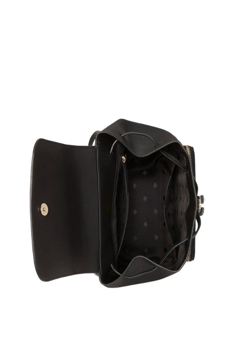 Kristi Medium Flap Backpack Black