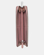 Large Slim L-zip Wallet Dusk Rose