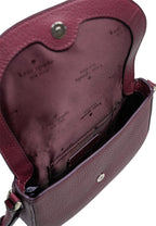 Leila Mini Flap Crossbody Deep Berry
