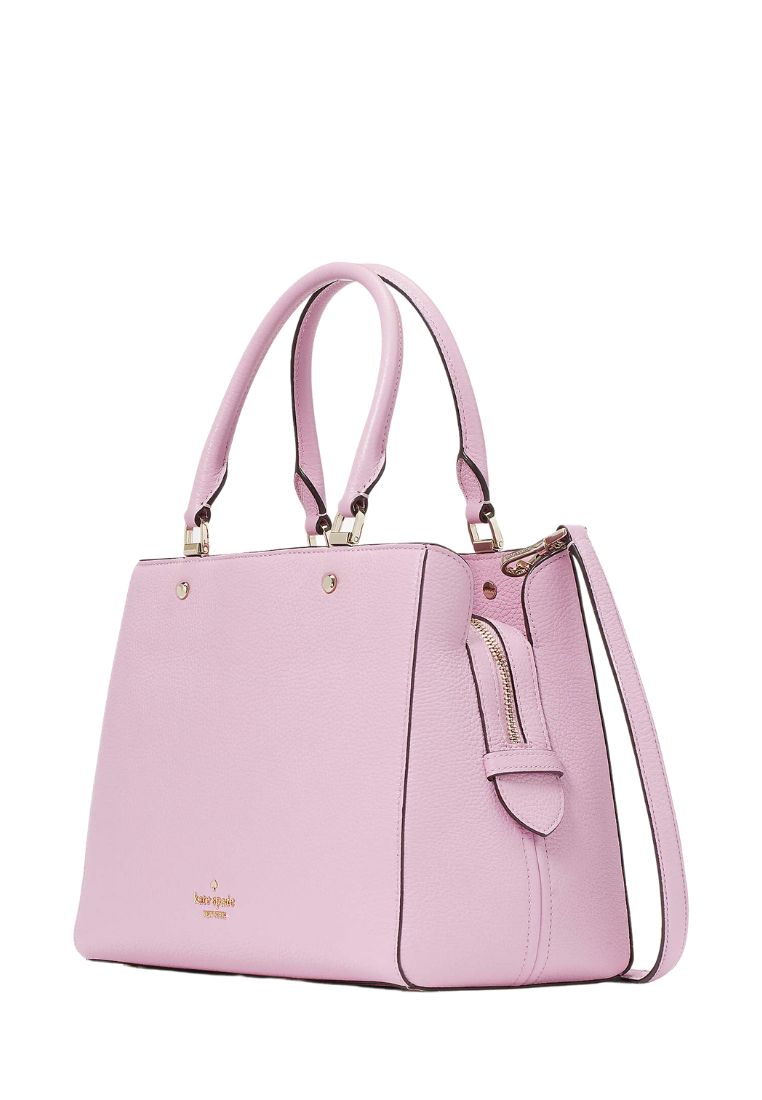 Leila Medium Triple Compartment Satchel Quartz Pink