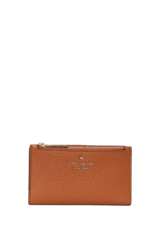 Leila Small Slim Bifold Wallet Warm Gingerbread