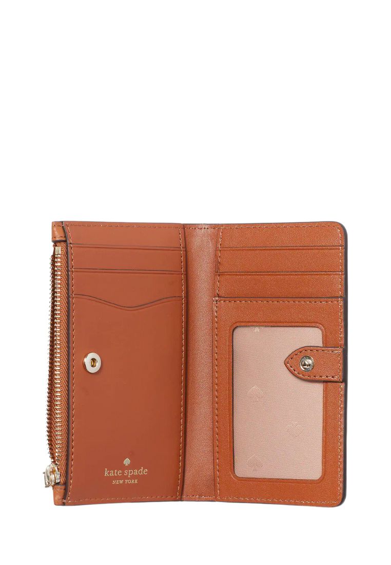 Leila Small Slim Bifold Wallet Warm Gingerbread
