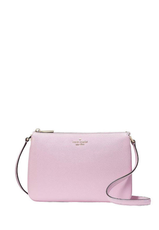 Leila Triple Gusset Crossbody Quartz Pink