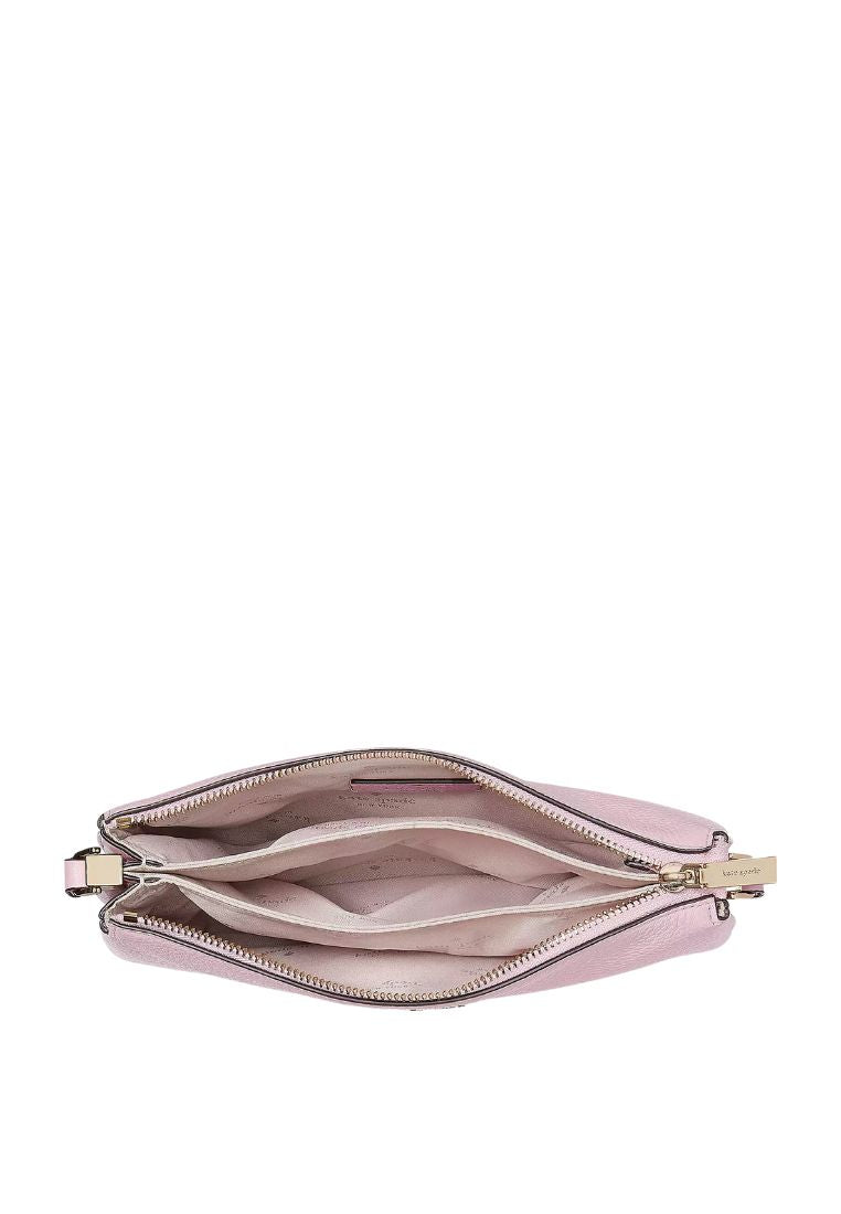 Leila Triple Gusset Crossbody Quartz Pink