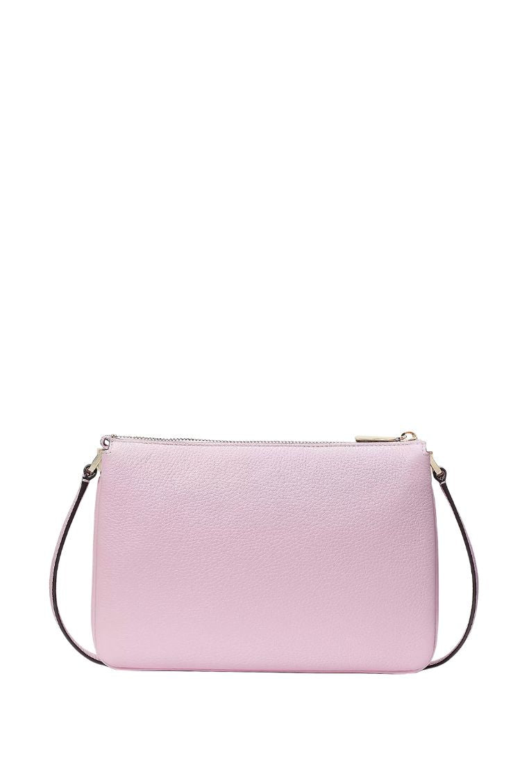 Leila Triple Gusset Crossbody Quartz Pink