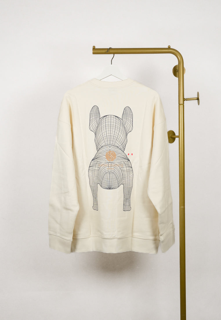 [DEFECT SALE 138] Big Radog Sweatshirt Ivory L