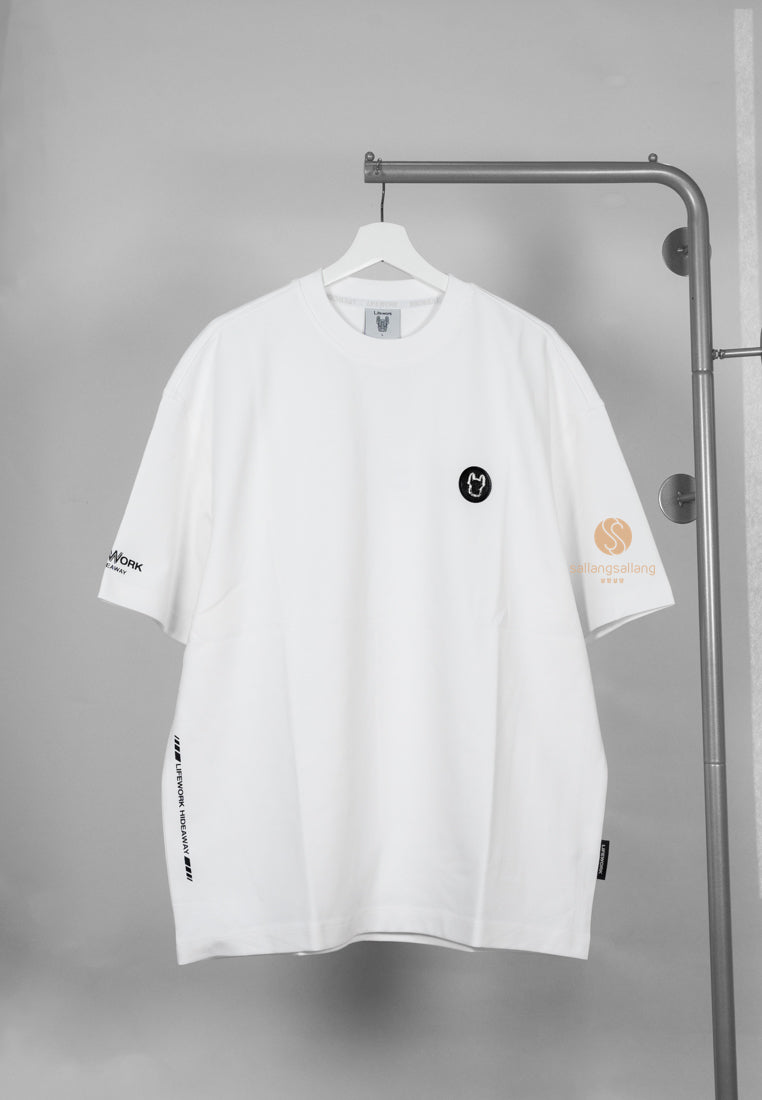 [DEFECT SALE 236] Radog Leather Wappen T-Shirt Off White Size L