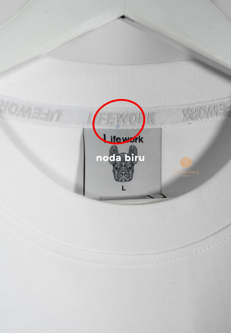 [DEFECT SALE 236] Radog Leather Wappen T-Shirt Off White Size L