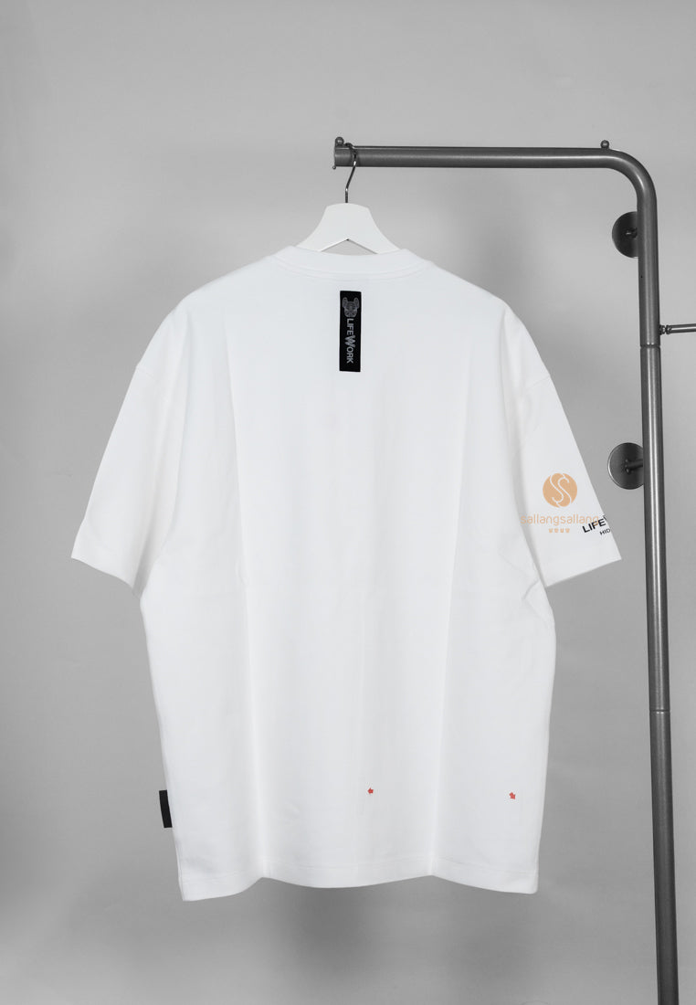 [DEFECT SALE 236] Radog Leather Wappen T-Shirt Off White Size L