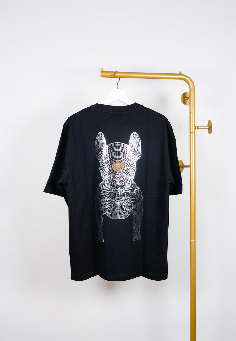 [DEFECT SALE 144] Silver Big Radog T-Shirt Black S
