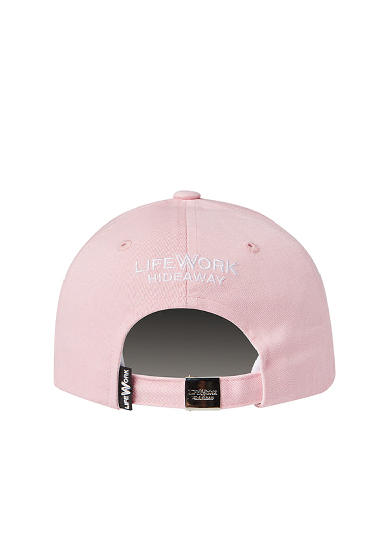 Logo Accent Cotton Baseball Cap Light Pink
