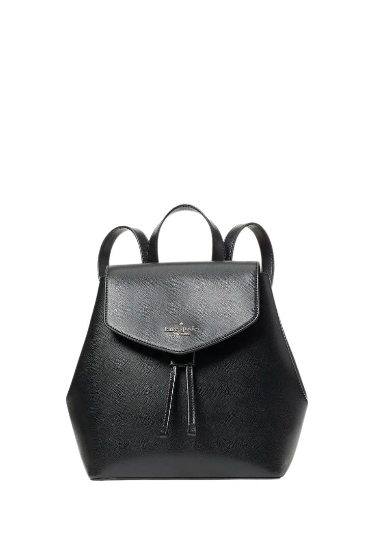 Lizzie Medium Flap Backpack Black