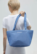 Logo On Double Pocket Mini Tote