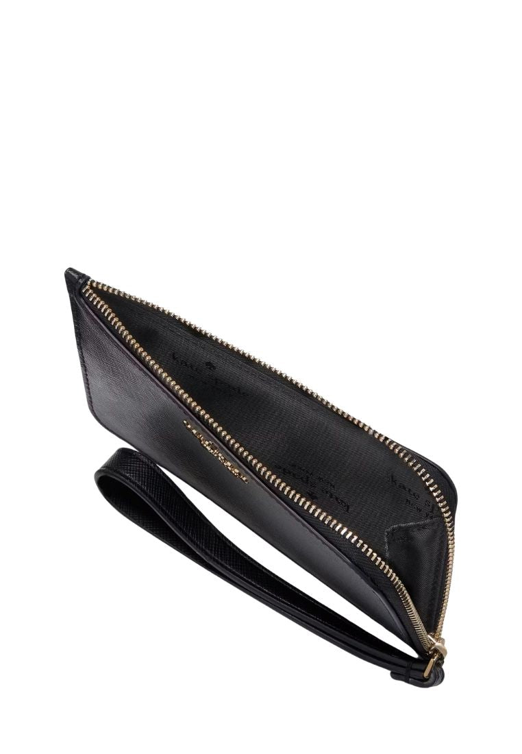Lucy Small L-zip Wristlet Black