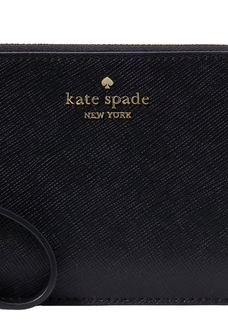 Lucy Small L-zip Wristlet Black