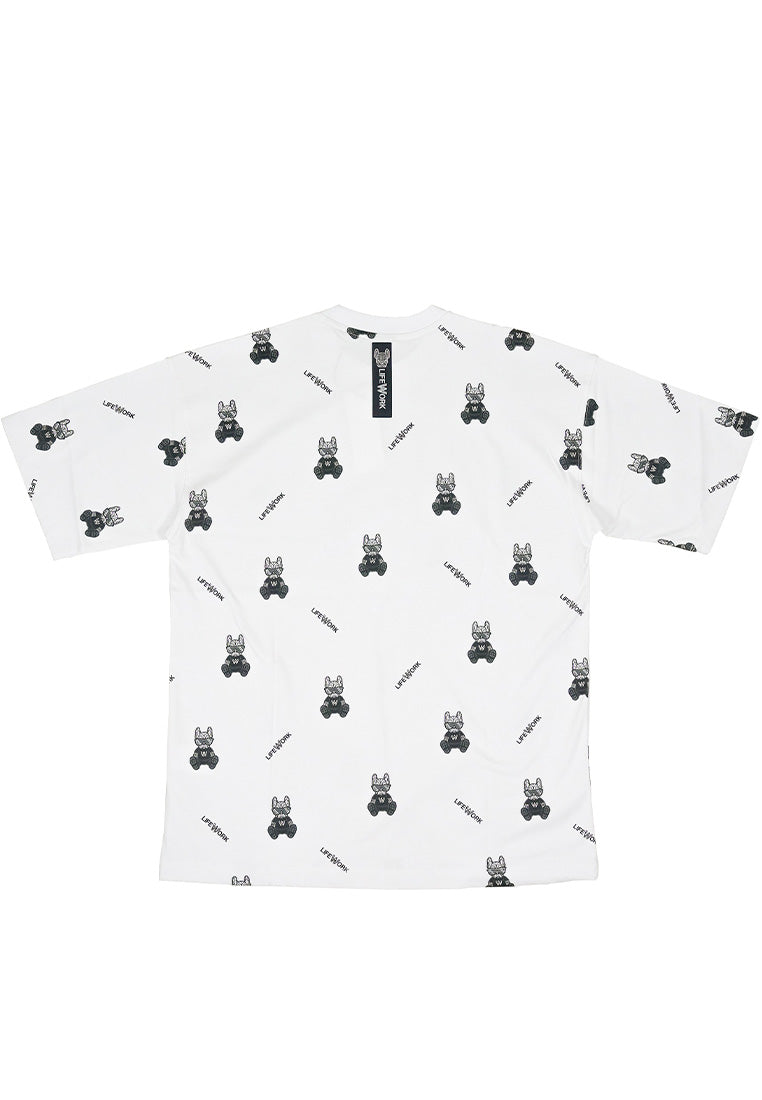 Monogram Glasses Radog Tee White