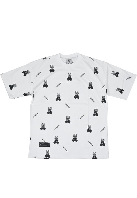 Monogram Glasses Radog Tee White