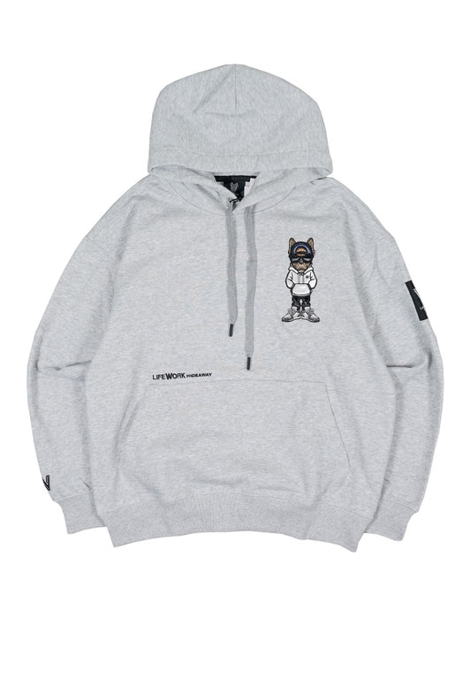 Ballcap Hipdog Hoodie Melange Grey
