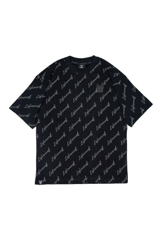 Signature Lettering T-Shirt Black