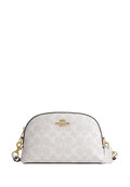 Madi Crossbody In Signature Canvas Glacier White