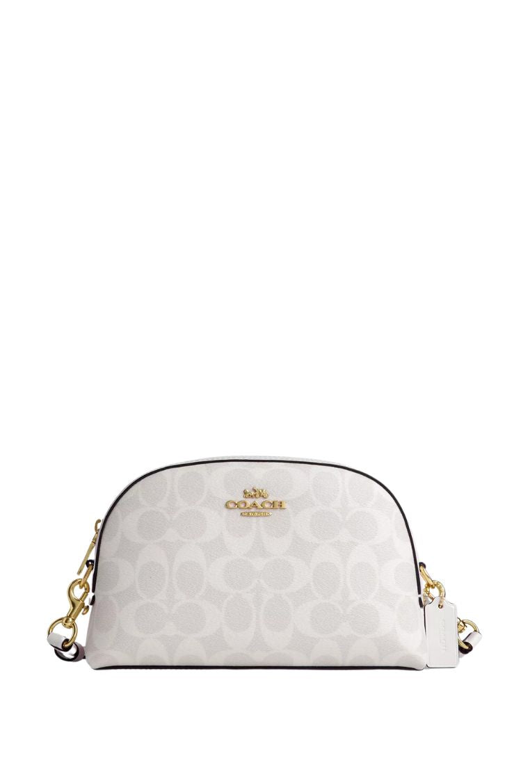 Madi Crossbody In Signature Canvas Glacier White