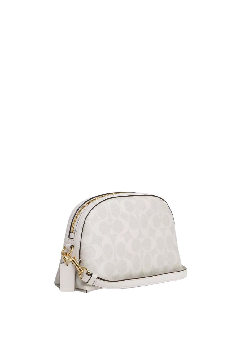 Madi Crossbody In Signature Canvas Glacier White