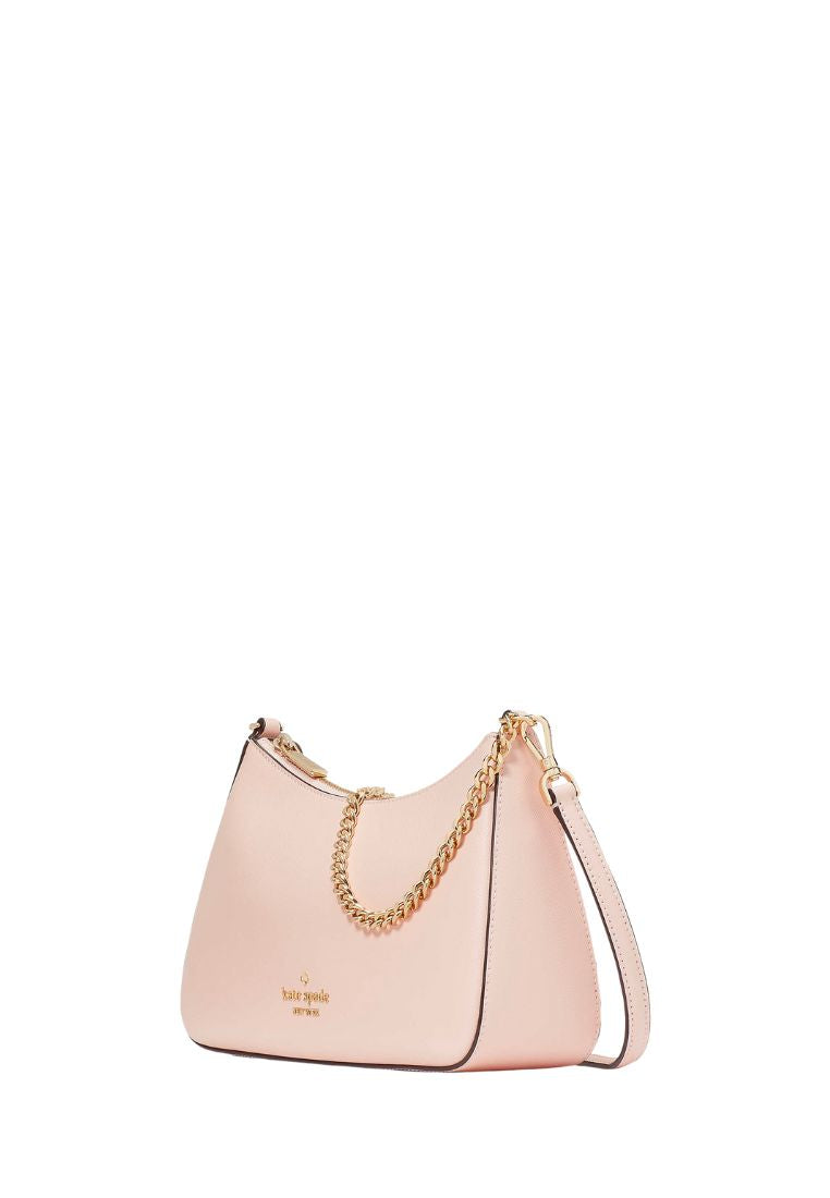 Madison Saffiano Leather Convertible Crossbody Conch Pink