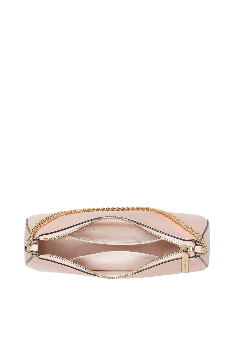 Madison Saffiano Leather Convertible Crossbody Conch Pink