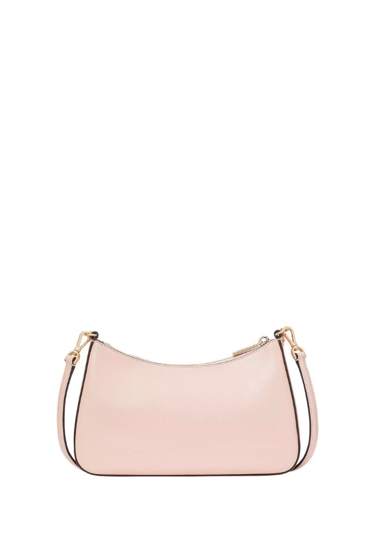 Madison Saffiano Leather Convertible Crossbody Conch Pink