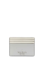 Madison Small Slim Card Holder Platinum Grey Multi