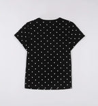 Maison De Rola Embroidery Dot T-Shirt Black