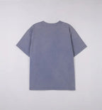 Maison De Rola Embroidery Pigment Loose Fit T-Shirt Blue