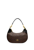 Mara Hobo In Signature Canvas Brown Black
